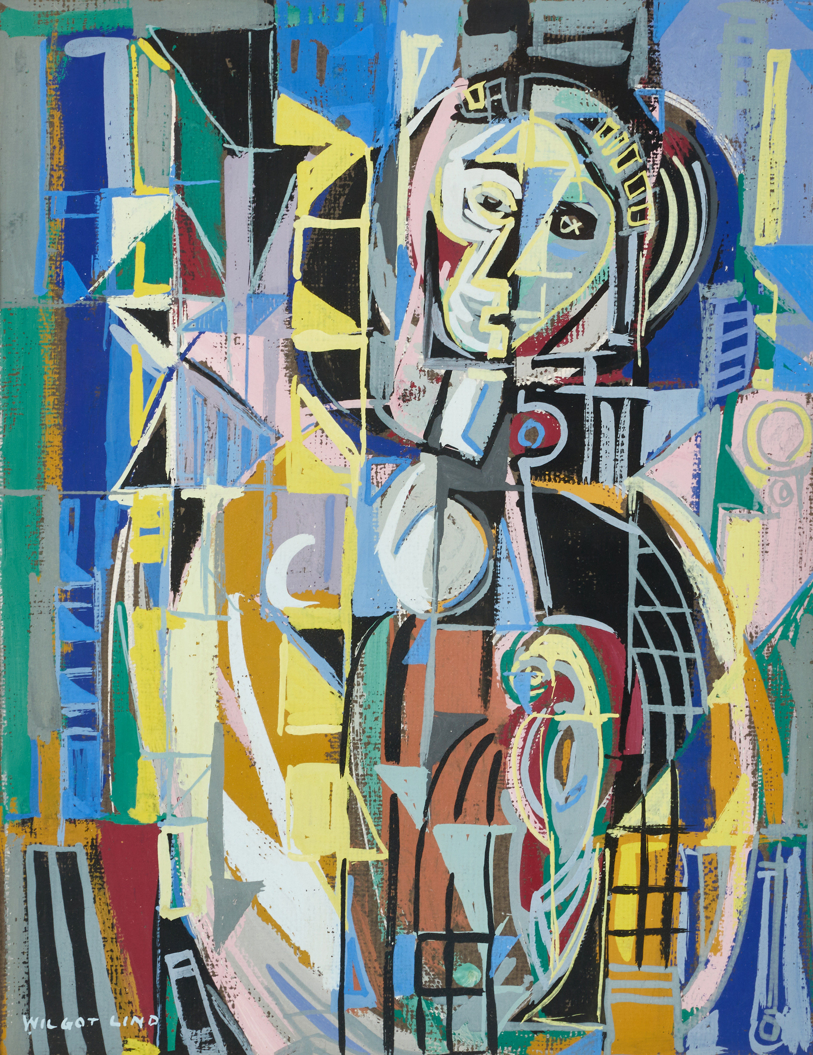 Abstrakt figurkomposition